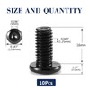 M8 x 16 mm, 10 tornillos hexagonales de cabeza plana,