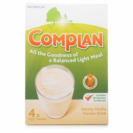 THREE PACKS of Complan Vanilla 4 x 55g Sachets