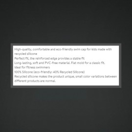 Arena Juniors Recycled Silicone Blue Swim Cap Age 6-12