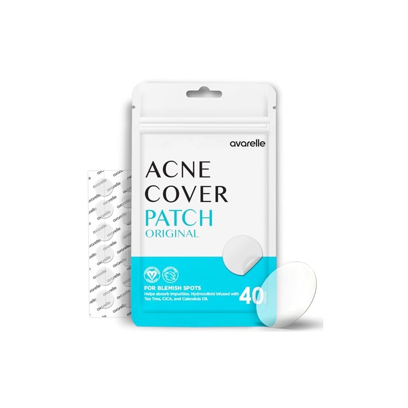 Avarelle Acne Cover Spot Patch Hydrocolloid, Tea Tree & Calendula