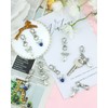 YETOOME 30 Pcs 3 Style Angel Pearl Beads Pendant Keychain,