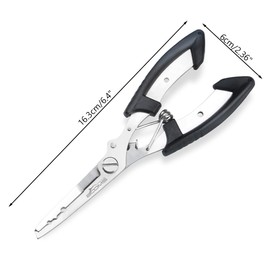 Zhioudz Fishing Gripper Hook Remover Fishing Hook Remover Pliers, Multifunctional Fishing Pliers, Rustproof Fishing Pliers with Sheath, for Cutting Hook Removers and for Sharing Rings