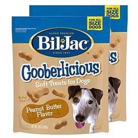 Bil-Jac Gooberlicious Soft Treats for Dogs, Peanut Butter Flavor, Made with Real Chicken Liver, 10oz (2-Pack)