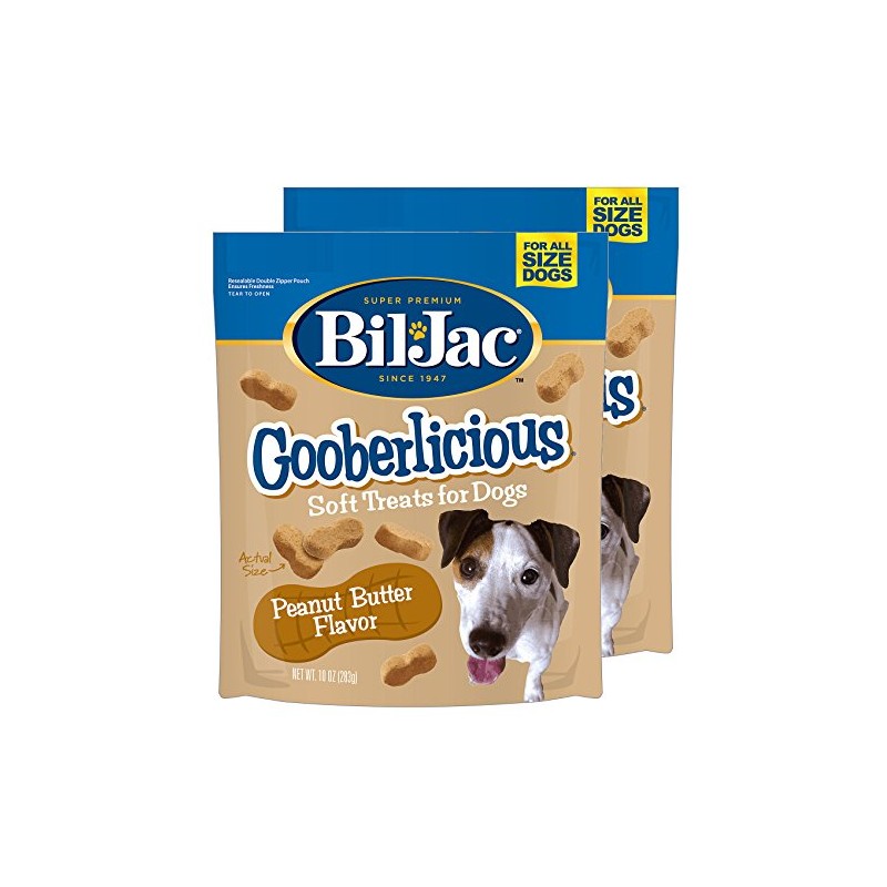 Bil-Jac Gooberlicious Soft Treats for Dogs, Peanut Butter Flavor, Made