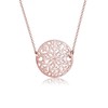 Elli Women's Necklace with Pendant Rose Gold-Plated 925 Silver Crystal