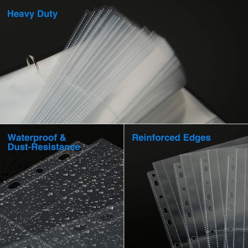 Sooez 30 Pack Heavy Duty Photos or Postcards Page Protectors,