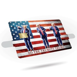 Trump Dance Credit Card Skin Sticker 3-Pack - Trump Shuffle Dance Design - Fun Dance Moves Vinyl Decals for Credit/Debit Cards - Protect & Personalize Cards - Slim, Waterproof, Durable