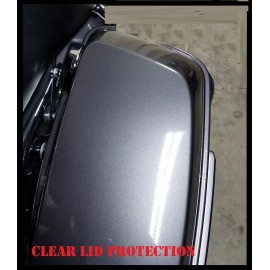 lid skins Clear hard bag lid covers Fits 2014-2023 Harley-Davidso