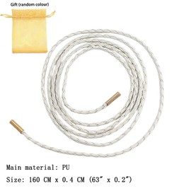 FAIRYGATE Soft Leather Tie Belt for Ladies Long Belt Thin Ladies Women Tassel Dress Braided Belts for Dress A1322