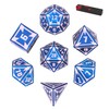 UDIXI Metal Dice Set D&D, 7-Piece Heavy Metallic DND Dice