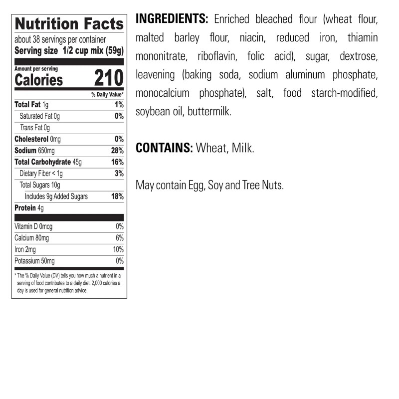 Krusteaz Light & Fluffy Buttermilk Complete Pancake Mix, 5 lb