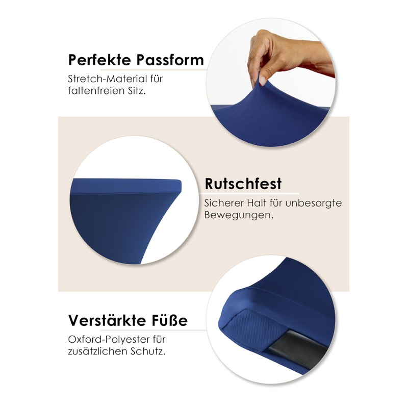 Gräfenstayn® Diana High Table Cover Various Colours and Sizes for