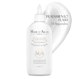 MARIE D'ARGAN Tratamiento Capilar Flash Acondicionador De Acción En 10 Segundos 200 ml, Con Aminoácidos De Soya Y Trigo, Para Cabello Maltratado, Seco Y Con Frizz, Suavidad Y Brillo