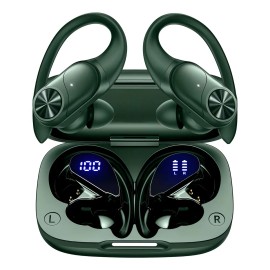 Bmani T60 Audfonos Inalmbricos Bluetooth,con Doble LED Pantalla Digital y Micrfono de Cancelacion Ruido Usar 80 Horas Auriculares de IPX7 Cmodo...    