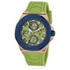 GUESS Men's 44mm Watch - Lime Green Strap Blue Dial