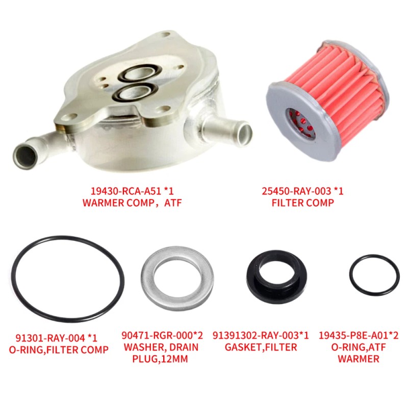 Autoparts Transmission Oil Cooler Warmer W/ Gasket For 2003-2007 Honda