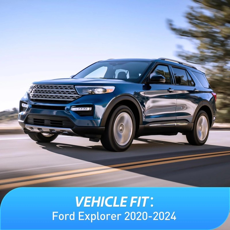 Nilight in Channel Window Deflectors for Ford Explorer 2020-2024