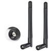 2PCS SMA WiFi Antenna, 2.4GHz & 5GHz 5.8GHz 3dBi Wifi