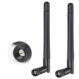 2PCS SMA WiFi Antenna, 2.4GHz & 5GHz 5.8GHz 3dBi Wifi Antenna, Male Dual Band External Connector for Routers, PC, Wireless Devices