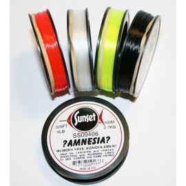 Amnesia Memory Free Monofilament Line (Fluorescent Green, 15lb)