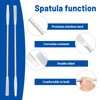 2Pcs Stainless Steel Lab Spatula, Micro Square/Round End Spatula, Lab