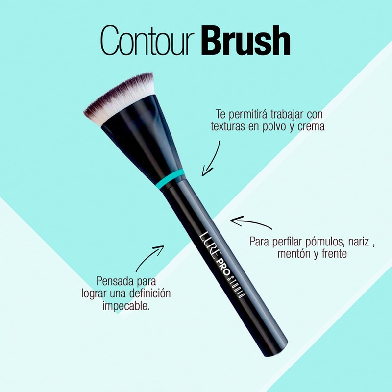 Brocha de maquillaje para contour, Contour Brush, Lure Pro Studio