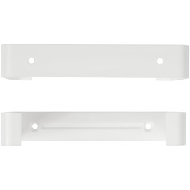 Vent Systems 2 Pack 110 x 55mm Plastic Wall Mount Bracket for Rectangular Ducts - Pre-Drilled Holes - Flat Air Vent Bracket - Heating, Cooling, Air Conditioning