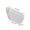 Tofficu Rain Gutter End Plug Gutter Accessories Downspout Parts PVC