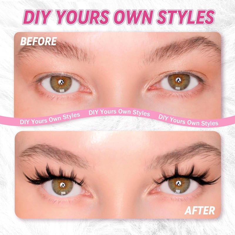 FADLASH 3D Printing Lash Clusters - Wispy Fluffy Eyelash With