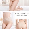 Women's High Waist Panties Tummy Control Briefs Cotton Underwear No