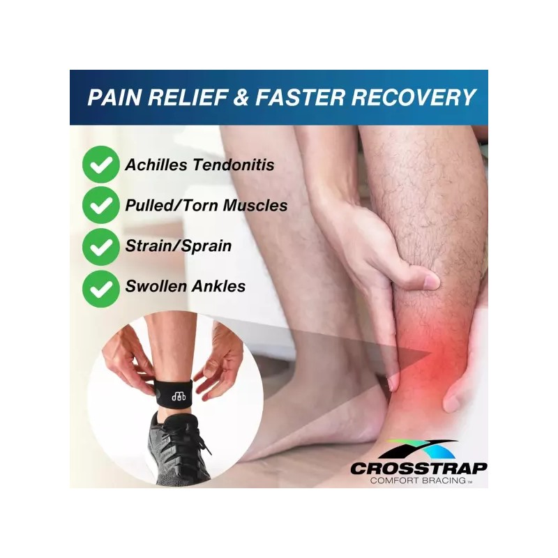 여성 및 남성용 발목 보호대 아킬레스건염 지지대 소형 Ankle Support