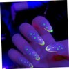 Healvian Fluorescent Nail Sequins Creative Nail Art Supplies Heart Butterfly