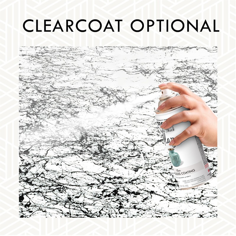 Rust-Oleum 372484 Specialty Marble Spray Paint, 10.25 oz, Black