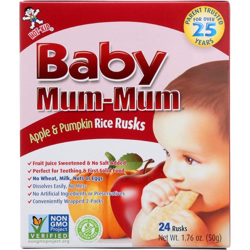 Hot Kid Baby Mum Mum Apple 1.76 Ounces (Case of