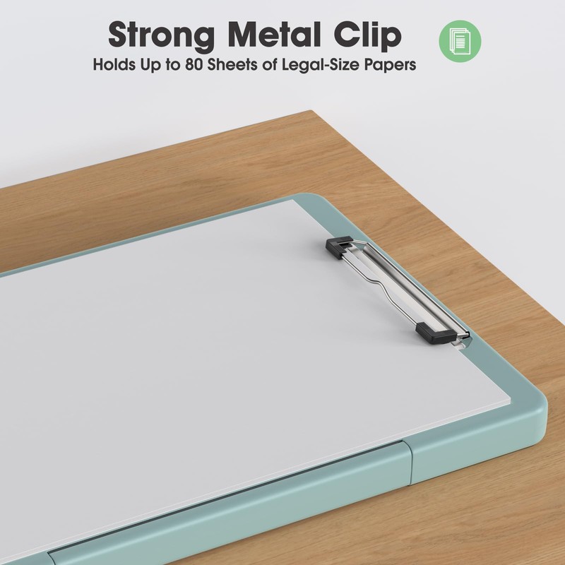Juvealoe Legal Size Clipboard with Storage, High Capacity 8.5 x