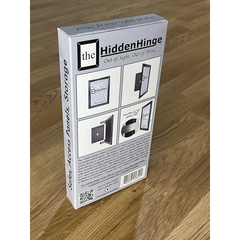 HiddenHinge - UNDETECTABLE Designed for Easily mounting a Picture Frame