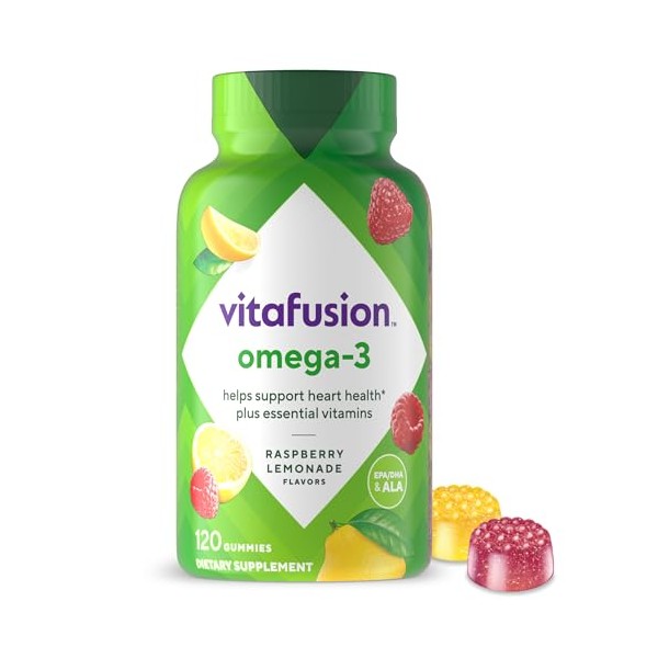 Vitafusion Vitafusion Omega-3 Gummy Vitamins, Berry Lemonade Flavored, Heart Health