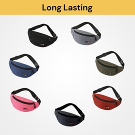 EZONEDEAL Fanny Packs for Women Men - Adjustable Crossbody Bag,Sling Bag - Belt Bag for Women Multiple Compartments Waterproof Waist Bag Chest Bag,Waist Pack for Camping,Travel Outdoor (Black)