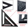 ASNOMY 30cm Protractor Triangle Aluminum Alloy Carpenter Square Triangle Metric