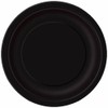Unique Party 32080 Black Paper 9" Round Dinner Plates |