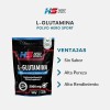 Glutamina Polvo 650 Gr 130 Servicios, Sin Sabor Hero Sport