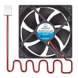Ventilador WINSINN de 92 mm 12 V - Ventilador de refrigeración de 9225 con rodamientos de bolas dobles a 3500 RPM para gabinete de computadora/impresora 3D/proyectos DIY, cable de 30 cm con XH2.54