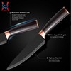 YJHOLE Kitchen Knife Set with Acrylic Block,6 PCS High Carbon