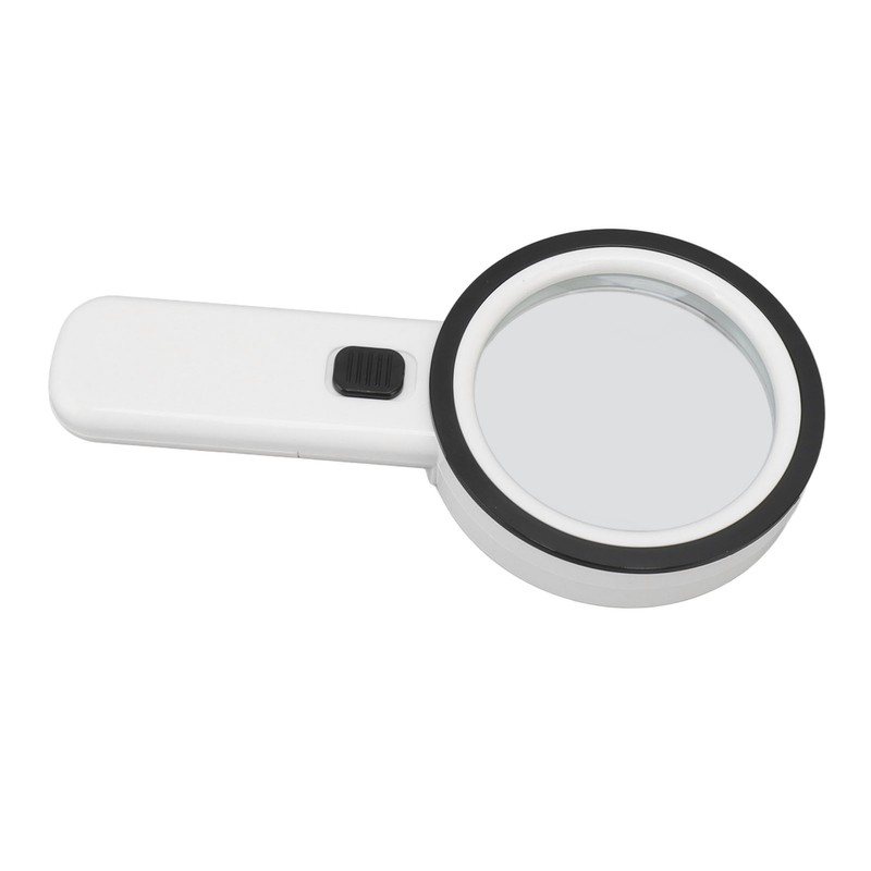 30X Handheld Large Magnifying Glass UV Banknote Inspection Magnifying Glass