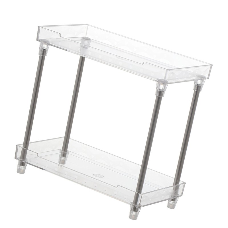 Makeup Organizer Rack Detachable Cosmetic Storage Shelf with Clear Acrylic