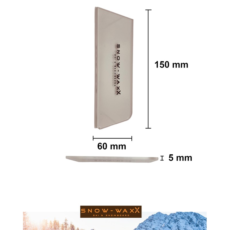 Snow-WaxX Plexi Blade 5 mm | Scraper Blade Wax |
