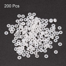 uxcell Silicone O-Rings, 3mm OD 1mm ID 1mm Width VMQ Seal Gasket for Compressor Valves Pipe Repair, White, Pack of 200