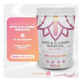 Femzen  Suplemento Alimenticio en Polvo para Mujeres con Myo-Inositol y D-Chiro en Relacin 401, Folato, Vitamina D3 y Zinc. Apoya el equilibrio...    