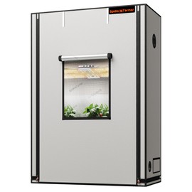 Spider Farmer Pro Series 4.6x2.3x6.6 Grow Tent, 55"x28"x80" with Roll-up Door, Observation Window Floor Tray, 2000D Thicken Mylar Canvas, 4x2 for Hydroponic Indoor Growing for SF2000, SE4500, G4500