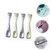 Baluue 4pcs Zinc Alloy Facial Cream Applicator Spoons Reusable Face